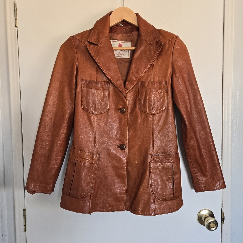 Brown Leather Women's Jacket XS\S